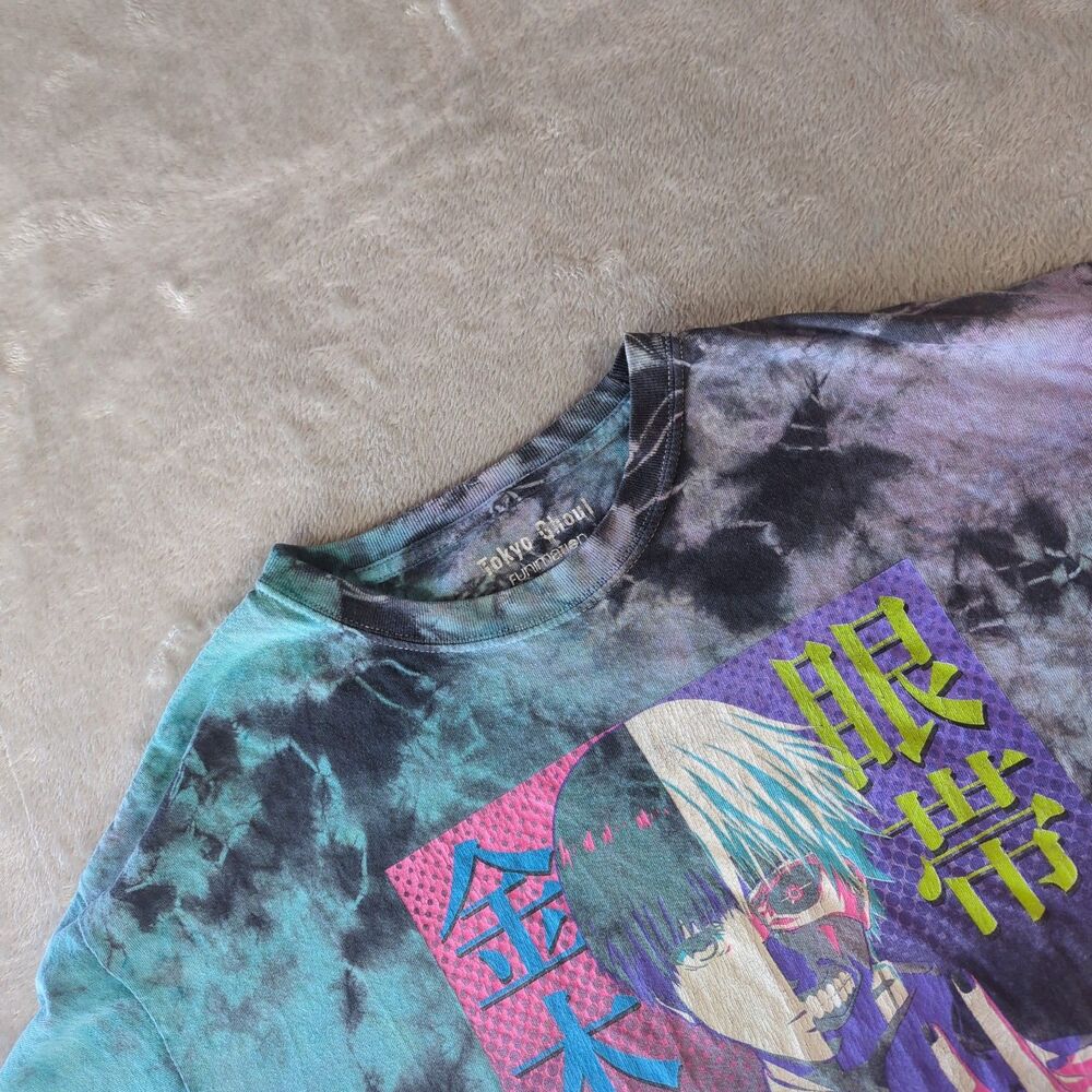 Tokyo Ghoul Ken Kaneki Tie Dye Shirt Mens Medium Funimation Anime Graphic Tee
